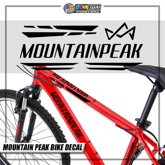 MOUNTAINPEAK BIKE DECALS ( VINYL CUT-OUT STICKER DECALS )【Stickaboss】