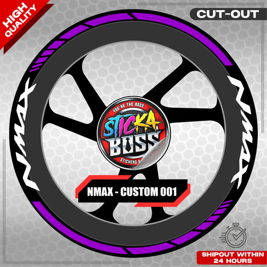 NMAX 155 MAG STICKER SET ( 2 MAGS ) - CUSTOM 003 | VINYL WATERPROOF CUT-OUT DECALS