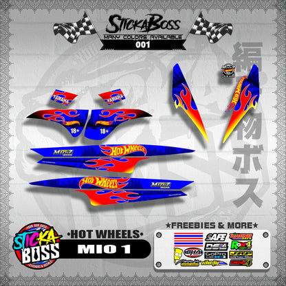 MIO 1 STICKER DECALS ( NEW HOTWHEELS INSPIRED )【WITH FREEBIES】