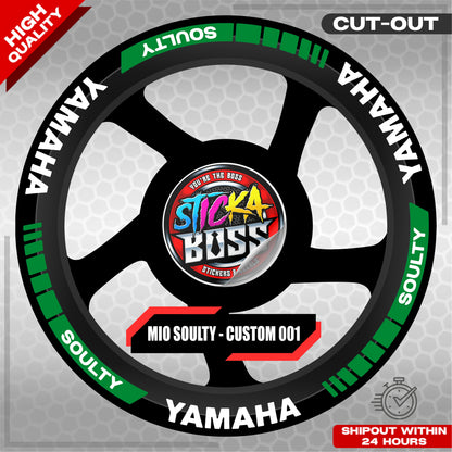 MIO SOULTY MAG STICKER SET ( 2 MAGS ) - CUSTOM 001 | VINYL WATERPROOF CUT-OUT DECALS