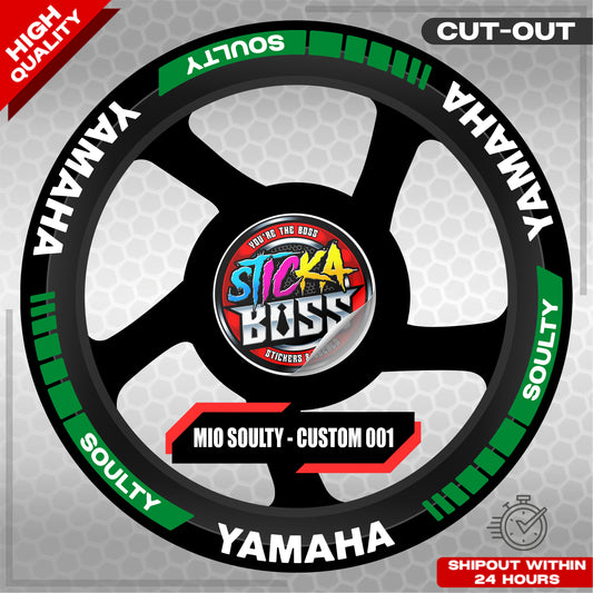 MIO SOULTY MAG STICKER SET ( 2 MAGS ) - CUSTOM 001 | VINYL WATERPROOF CUT-OUT DECALS