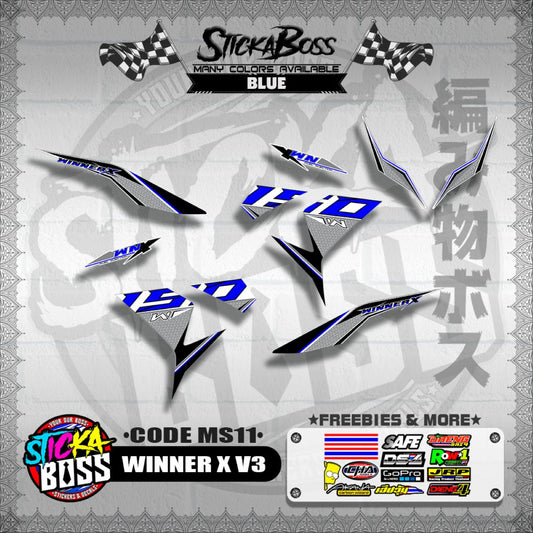 WINNER X V3 DECALS ( CODE MS11 )【WITH FREEBIES】