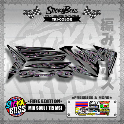 MIO SOUL I 115 MSI DECALS ( FIRE EDITION )【WITH FREEBIES】