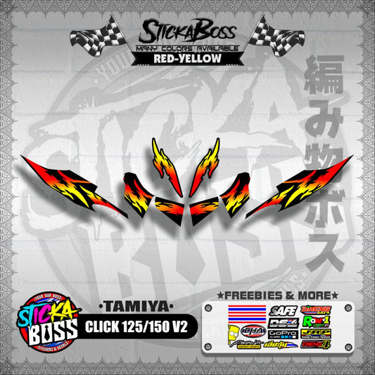 CLICK 125 / 150 V2 DECALS ( TAMIYA )【WITH FREEBIES】