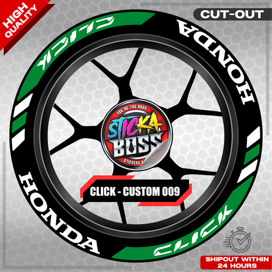 CLICK 125 / 150 / 160 MAG STICKER SET  ( 2 MAGS ) - CUSTOM 009 | VINYL WATERPROOF CUT-OUT DECALS