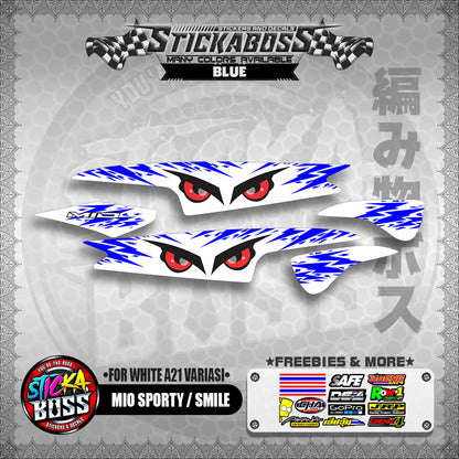 MIO SPORTY / SMILE INDO STICKER DECALS ( FOR WHITE A21 VARIASI)【WITH FREEBIES】