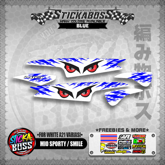 MIO SPORTY / SMILE INDO STICKER DECALS ( FOR WHITE A21 VARIASI)【WITH FREEBIES】