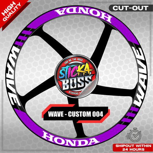WAVE 110  125 MAG STICKER SET ( 2 MAGS ) - CUSTOM 004 | VINYL WATERPROOF CUT-OUT DECALS