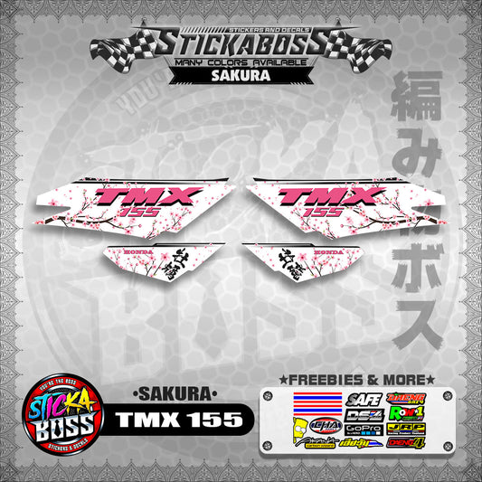 TMX 155 STICKER DECALS ( SAKURA )【WITH FREEBIES】
