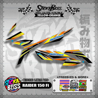RAIDER 150 Fi DECALS ( THUNDER SATRIA F150 )【WITH FREEBIES】