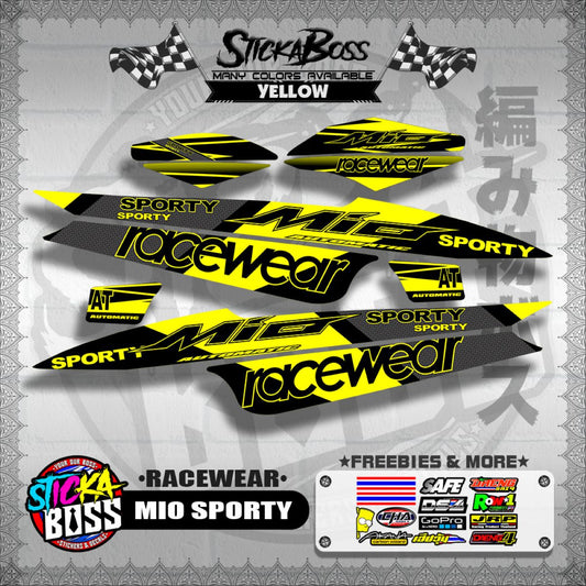 MIO SPORTY DECALS ( RACEWEAR )【WITH FREEBIES】