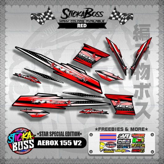 AEROX 155 V2 DECALS ( STAR SPECIAL EDITION )【WITH FREEBIES】