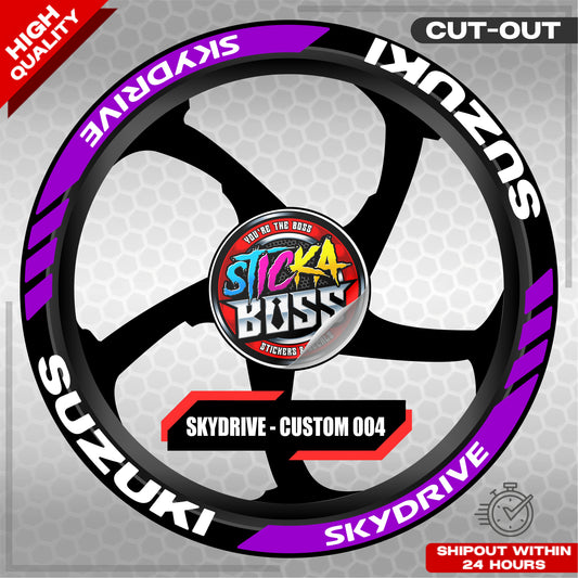 SKYDRIVE MAG STICKER SET  ( 2 MAGS ) - CUSTOM 004 | VINYL WATERPROOF CUT-OUT DECALS
