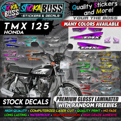 Honda TMX 125 Alpha (Stock Decals)【PREMIUM GLOSSY LAMINATED】