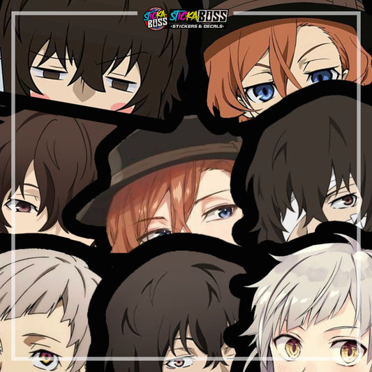 BUNGO STRAY DOGS | ANIME PEEKER STICKER【VINYL PRINTED】( LAMINATED / WATERPROOF )