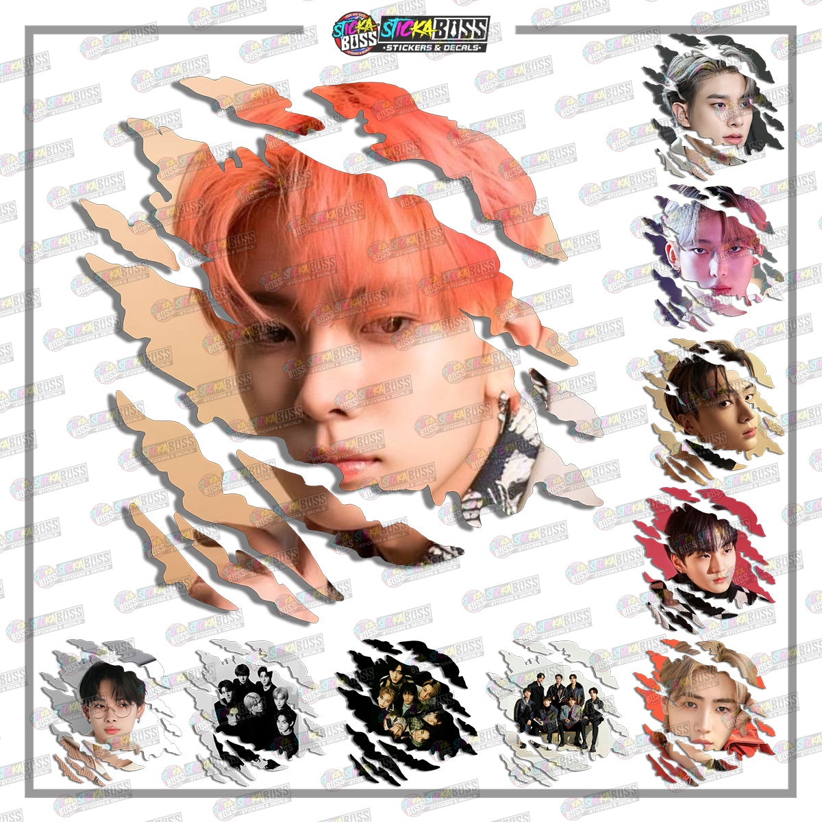 ENHYPEN | SCRATCH STICKER【VINYL PRINTED】( LAMINATED / WATERPROOF )【Stickaboss】