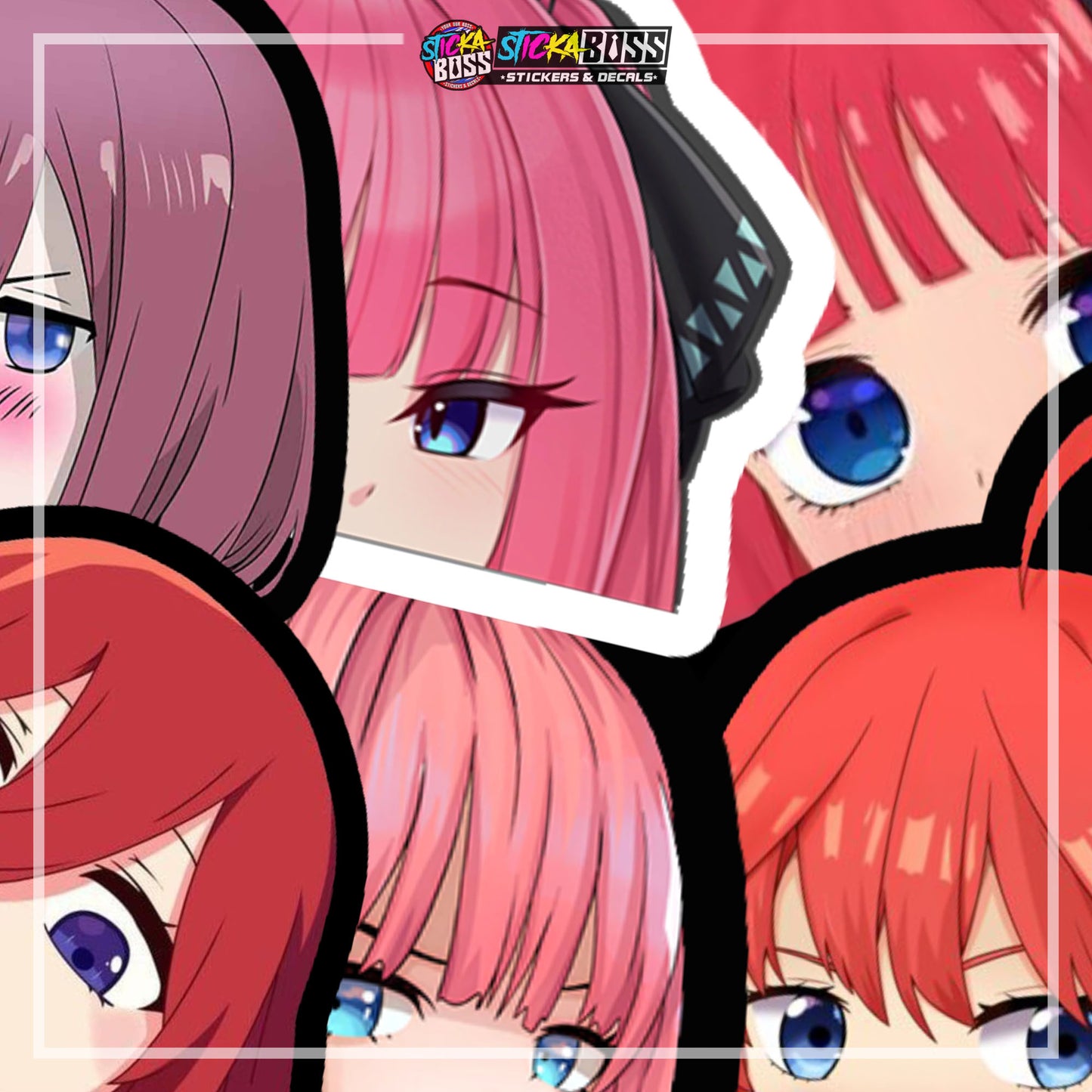 The Quintessential Quintuplets | ANIME PEEKER STICKER【VINYL PRINTED】( LAMINATED / WATERPROOF )