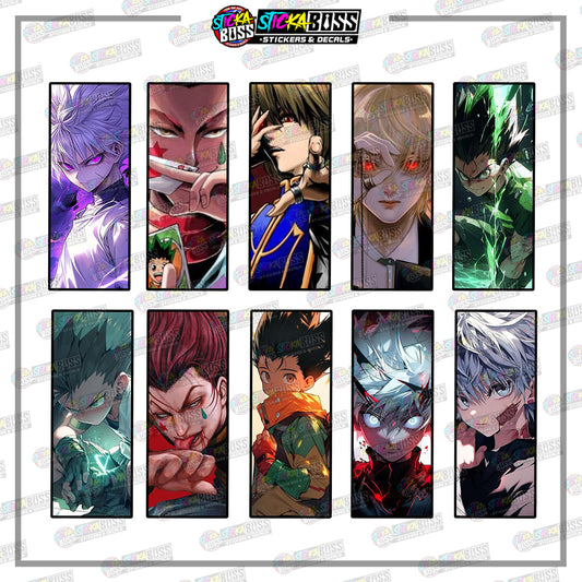 HUNTER X HUNTER | RECTANGLE SIZE  VINYL STICKER 【VINYL PRINTED】( LAMINATED / WATERPROOF )