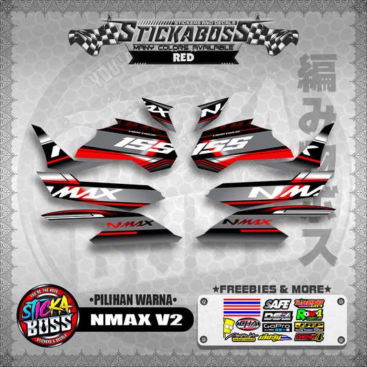 NMAX V2 MALAYSIAN STICKER DECALS ( PILIHAN WARNA )【WITH FREEBIES】