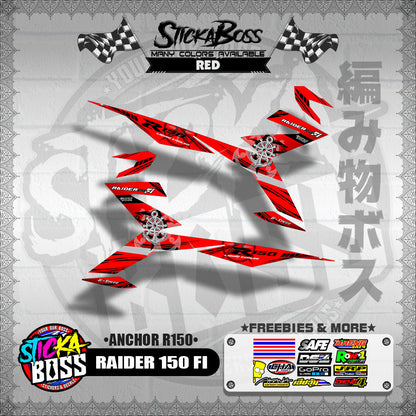 RAIDER 150 FI DECALS ( ANCHOR R150 )【WITH FREEBIES】