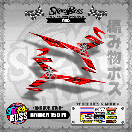RAIDER 150 FI DECALS ( ANCHOR R150 )【WITH FREEBIES】