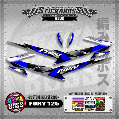 FURY 125 STICKER DECALS ( CUSTOM INJEKSI 2290 )【WITH FREEBIES】