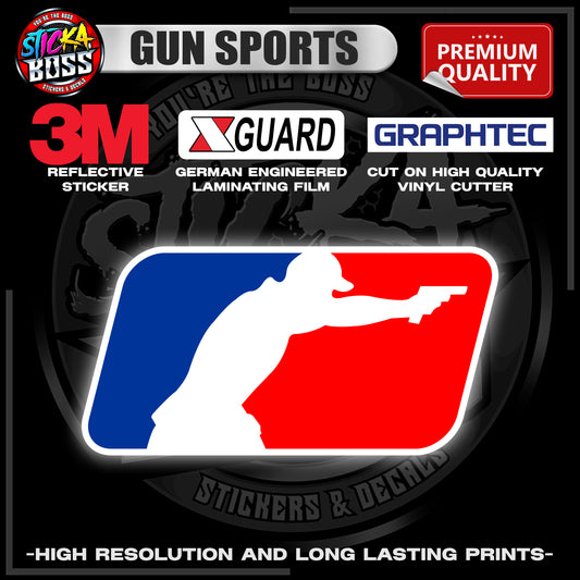 GUN SPORTS | 3M REFLECTIVE STICKER | PREMIUM LAMINATED【PREMIUM QUALITY】
