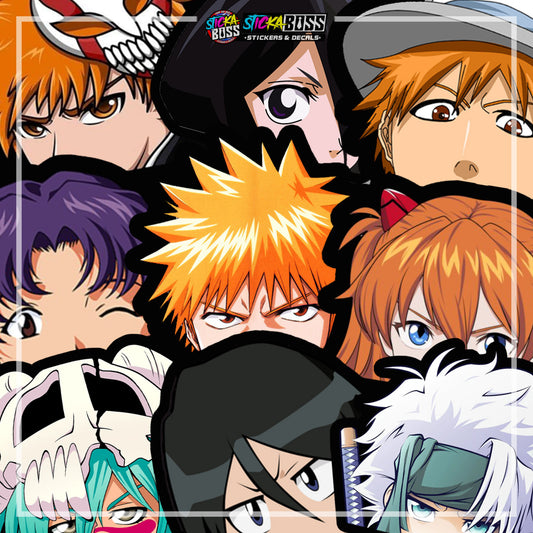 BLEACH | ANIME PEEKER STICKER【VINYL PRINTED】( LAMINATED / WATERPROOF )