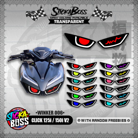 CLICK 125i / 150i V2 (WINKER 006) TRANSPARENT【WITH FREEBIES】