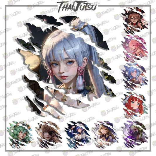 GENSHIN IMPACT | ANIME SCRATCH STICKER【VINYL PRINTED】( LAMINATED / WATERPROOF )【Stickaboss】