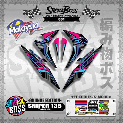 SNIPER 135 OLD MALAYSIAN DECALS ( GRUNGE EDITION ) JUPITER MX OLD【WITH FREEBIES】