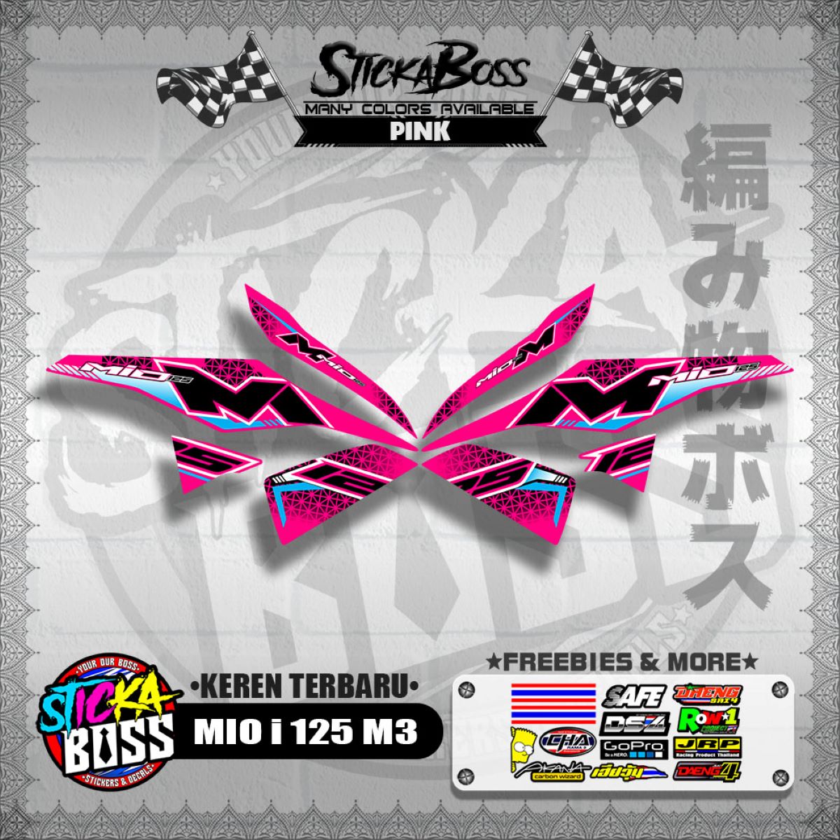 MIO i 125 M3 DECALS ( KEREN TERBARU )【WITH FREEBIES】