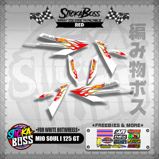 MIO SOUL I 125 GT DECALS ( FOR WHITE HOTWHEELS )【WITH FREEBIES】