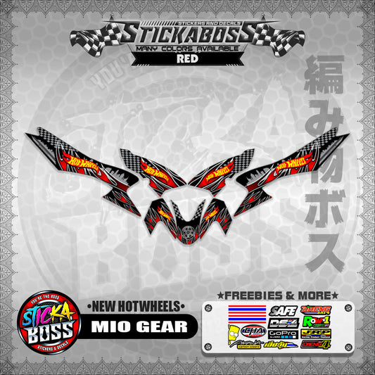 MIO GEAR STICKER DECALS ( NEW HOTWHEELS )【WITH FREEBIES】