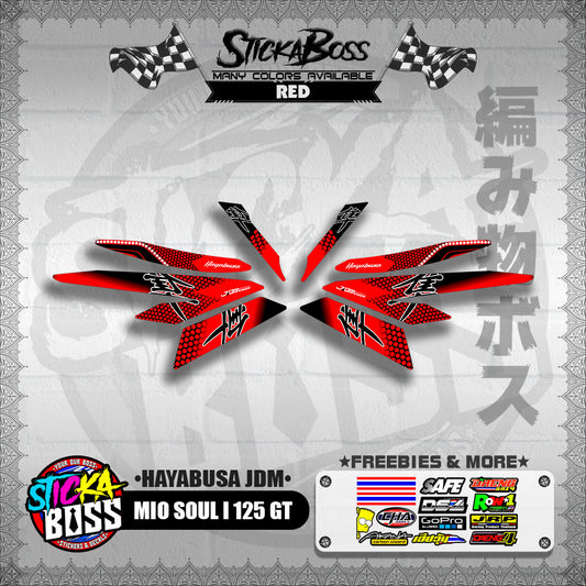 MIO SOUL I 125 GT DECALS ( HAYABUSA JDM )【WITH FREEBIES】