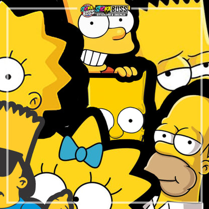 THE SIMPSONS | ANIME PEEKER STICKER【VINYL PRINTED】( LAMINATED / WATERPROOF )