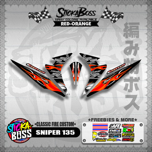 SNIPER 135 DECALS ( CLASSIC FIRE CUSTOM )【WITH FREEBIES】