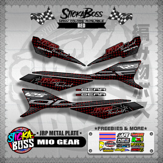 MIO GEAR DECALS ( JRP METAL PLATE )【WITH FREEBIES】