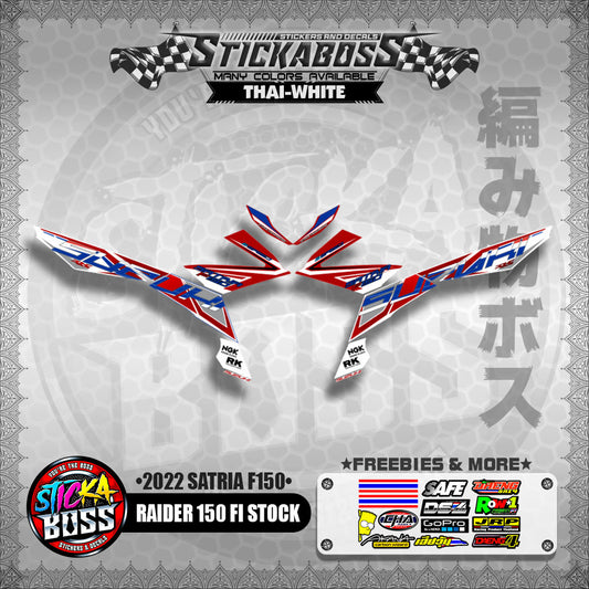SUZUKI RAIDER 150 FI STOCK DECALS ( 2022 SATRIA F150 )【WITH FREEBIES】