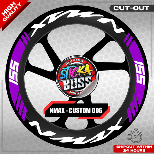 NMAX 155 MAG STICKER SET ( 2 MAGS ) - CUSTOM 006 | VINYL WATERPROOF CUT-OUT DECALS
