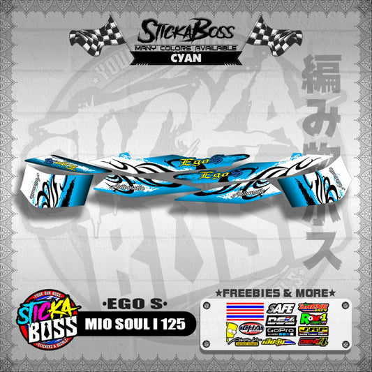 MIO SOUL I 125 DECALS ( EGO S )【WITH FREEBIES】