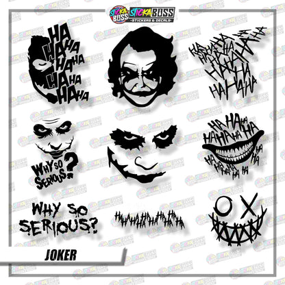 JOKER ( VINYL CUT-OUT STICKER DECALS )【Stickaboss】