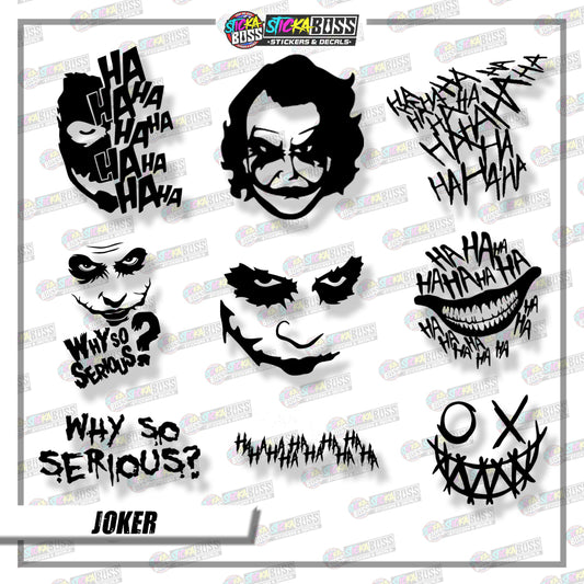 JOKER ( VINYL CUT-OUT STICKER DECALS )【Stickaboss】