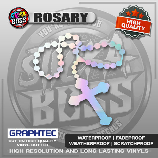 ROSARY | VINYL WATERPROOF CUT-OUT STICKER DECALS【Stickaboss】