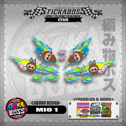 MIO 1 STICKER DECALS ( LABUBU DESIGN )【WITH FREEBIES】