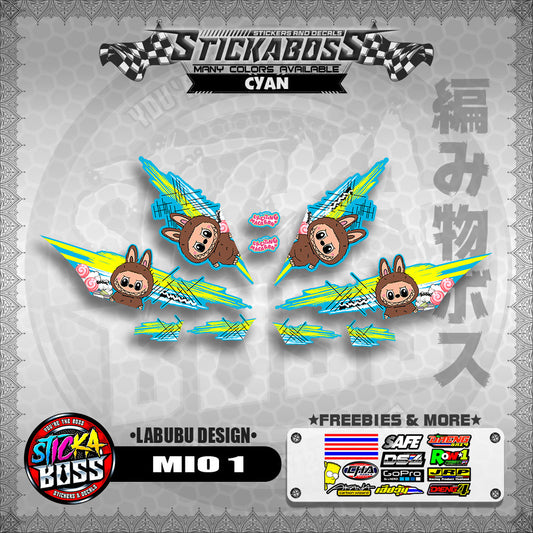 MIO 1 STICKER DECALS ( LABUBU DESIGN )【WITH FREEBIES】
