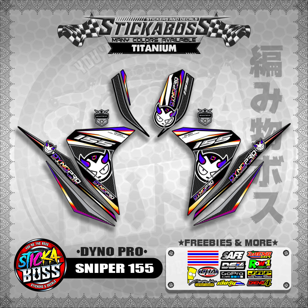 SNIPER 155 STICKER DECALS ( DYNO PRO )【WITH FREEBIES】
