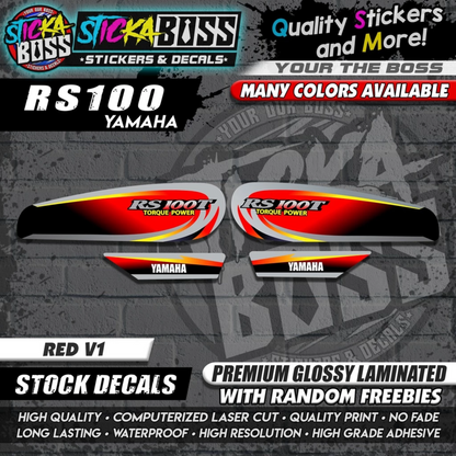 RS100 STOCK DECALS【WITH FREEBIES】