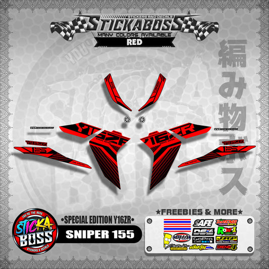 SNIPER 155 MALAYSIAN DECALS ( SPECIAL EDITION Y16ZR )【WITH FREEBIES】 MALAYSIA CONCEPT