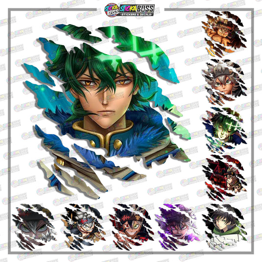 BLACK CLOVER | ANIME SCRATCH STICKER【VINYL PRINTED】( LAMINATED / WATERPROOF )